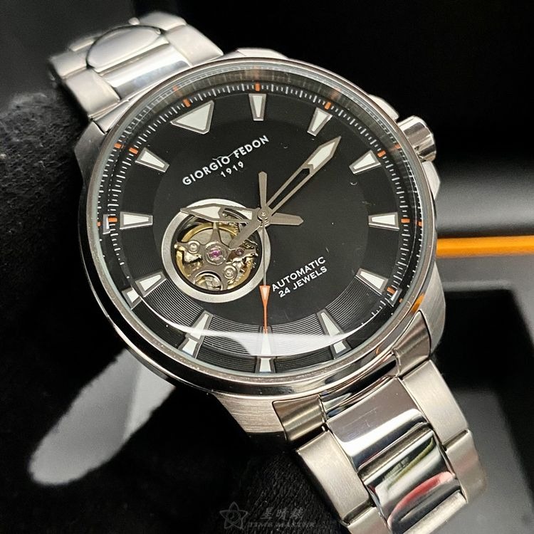 GiorgioFedon1919手錶,編號GF00109,46mm銀錶殼,銀色錶帶款◉20A004